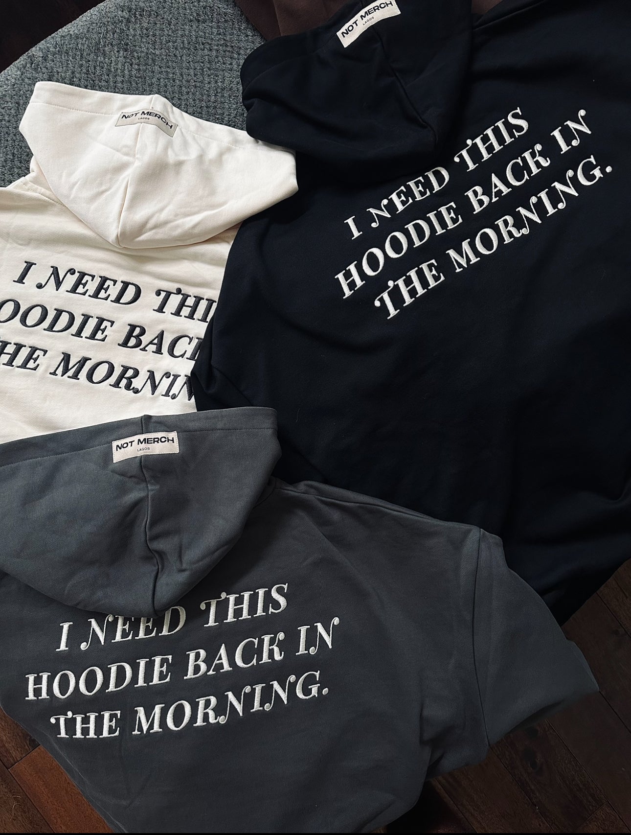 Not Merch Essentials Hoodie (Cream)