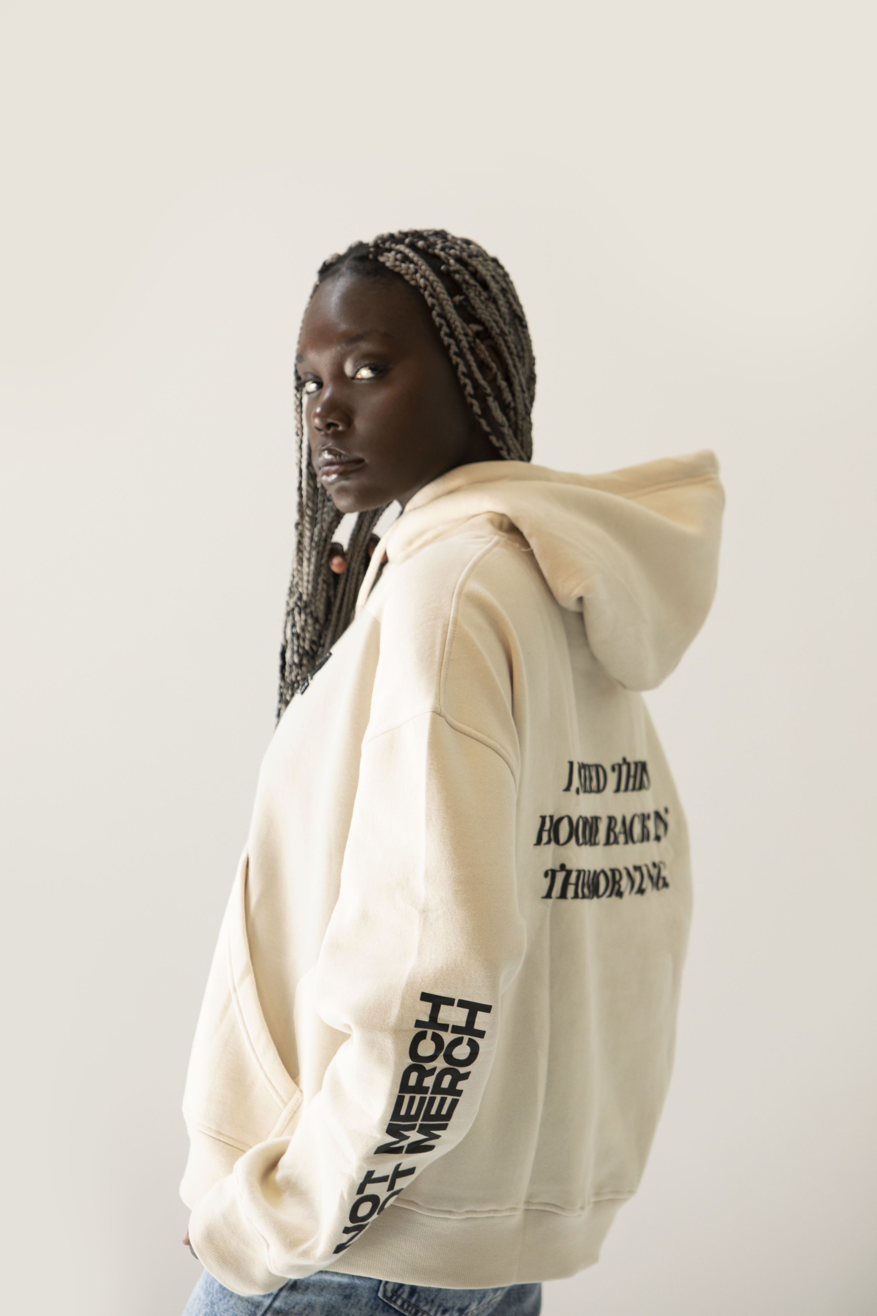 Not Merch Essentials Hoodie (Cream)